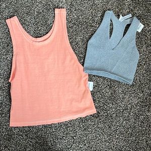 Free People Revolve Movement Top & Sport Bra, NWT